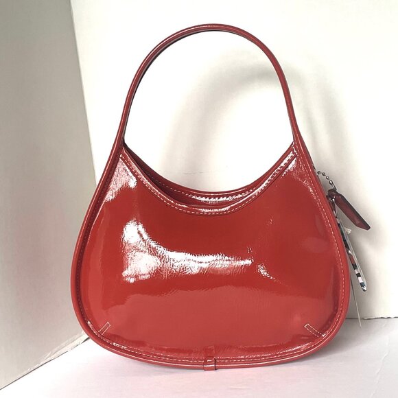 Elegant Burnt Sienna Coach Shoulder Bag - Picture 3 of 12